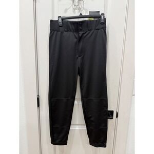 Dirty Mids Baseball Pants Mens Medium Black Tapered Athletic Knicker Style NEW